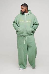 Pantalones de chándal con capucha personalizados, conjunto de Jogger, pantalones de carga sostenibles, chándal de gran tamaño, detalle de costura cuadrada, ajuste ancho con capucha limitado - Product Image 3