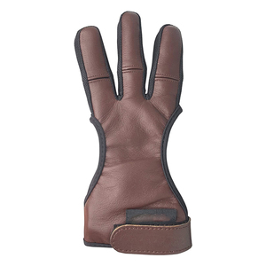 Gants de tir à l'arc en cuir, protection à 3 doigts pour arc et flèches, entraînement et tir sur cible, approvisionnement direct usine - Product Image 2