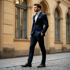 Setelan pakaian <span class=keywords><strong>Prom</strong></span> pernikahan profesional pria, setelan dua potong bisnis Formal pria - Product Image 6