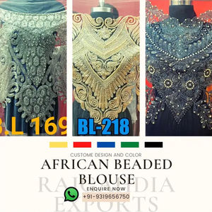 Chemise décontractée tendance pour femmes avec perles, en coton respirant, mode estivale avec broderie, nouvelle collection par India Rajgadhia Exports - Product Image 3