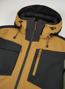 Stylish <b>Men's</b> Slim Outdoor <b>Jacket</b> with Stand Collar & Vintage Hood High-Performance for Hiking Camping & Travel in <b>Summer</b> - Product Image 3