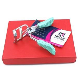 Recourbe-cils professionnel mini vert clair en acier inoxydable, logo personnalisé, couleurs personnalisées, emballage de haute qualité, instrument de beauté - Product Image 1