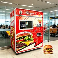 Distributeur automatique de nourriture chaude en libre-service 24h/24, machine à hamburgers chauffée, machine à sandwichs automatique