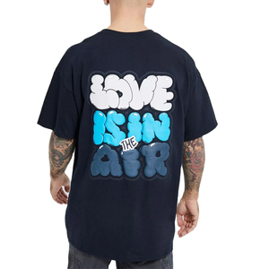 Camiseta de Manga Corta con Estampado Puff, Cuello Redondo, Transpirable, de Alta Calidad Premium, Tendencia 2025, Artículo Nuevo en Oferta, MOQ Bajo - Product Image 5