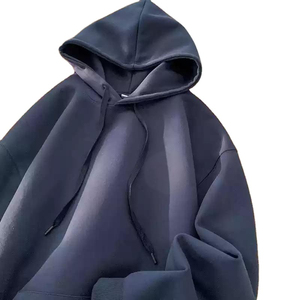 Automne poids lourd Streetwear pull String français Terry sweats à capuche fabricants 100% coton blanc unisexe élégant hommes sweats à capuche - Product Image 2