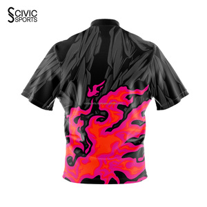 Wholesale Sublimation Quick Dry Jersey <b>Bowling</b> logo Custom Men's <b>Bowling</b> <b>Shirts</b> for Team Club - Product Image 6