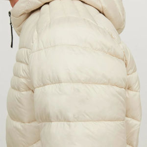 Vestes d'hiver matelassées pour hommes de qualité supérieure, col montant, logo sur le devant, rembourrage en polyester matelassé, imperméable - Product Image 4