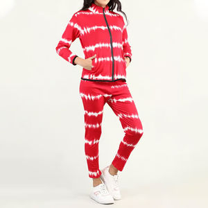 Survêtement à manches longues en polaire technique pour femme, ensemble de 2 pièces, survêtement à sublimation en polyester imprimé 100% pour femme, meilleure vente par sublimation - Product Image 4