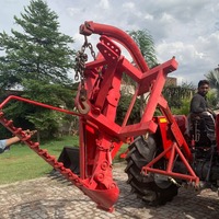 Moissonneuse-batteuse mini tractée à 3 points avec barre de fauchage et transmission par engrenages, multifonctionnelle pour une récolte rapide du maïs