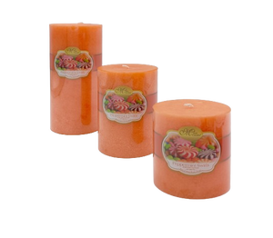 Velas de pilar de iluminación navideña moteadas con escarcha personalizadas Etiqueta privada Parafina de cera de fragancia para el hogar de Vietnam - Product Image 2