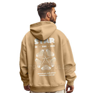 Hombres Sudadera con capucha de gran tamaño con Urban Street Fashion Basic Casual Sudadera con capucha de gran tamaño para los hombres con ajuste relajado - Product Image 2