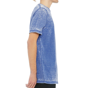 Men's High Quality Acid Wash Breathable Short Sleeve Polyester/Cotton Custom Logo Designer Wholesale Blank Distressed T-Shirt - Product Image 3