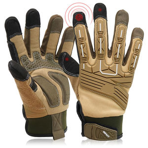 Guantes de Trabajo de Cuero Premium para Construcción y Trabajo Pesado, Guantes de Seguridad de Cuero Vacuno para Uso Industrial y en Almacenes - Product Image 1