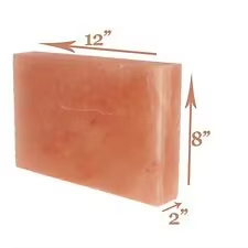 Salt Block Crystal Rock Salt Slabs Natural Crafts Pink Tiles Himalayan Salt Cooking Slab With Metal Holder 30*20*5cm - Product Image 4