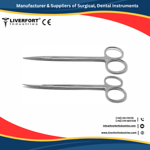 Ciseaux de qualité supérieure Titanium Kelly Straight 7 "Sharp/Sharp, Noir, Instruments ORL médicaux chirurgicaux dentaires Autoclavable CE - Product Image 6
