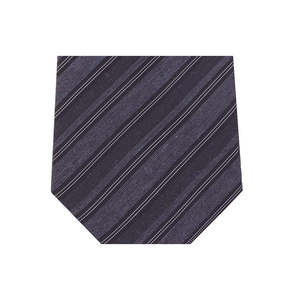 Cravatta a righe slim Kenneth Cole Reaction da uomo, taglia normale, colore pietra, stampa nera su materiale in poliestere - Product Image 2