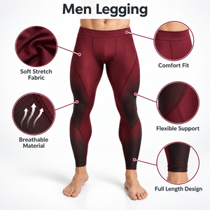 Premium Quality Men Full Length Camouflage Compression Leggings High Demand Elastic Waist <b>Spandex</b> Polyester Athletic <b>Pants</b> - Product Image 6