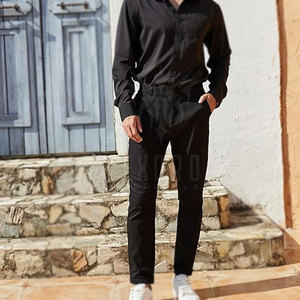 Pantalon décontracté léger pour homme, coupe ajustée, coton et polyester, haute qualité, nouvelle arrivée en ligne, best-seller - Product Image 3