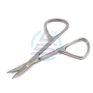 Tijeras para Cutículas de Larga Duración al por Mayor, Tijeras de Manicura para Maquillaje con Hojas Curvas de Acero Inoxidable - Product Image 1