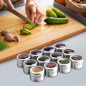 King-caja de especias de acero inoxidable, tapa transparente de alta calidad para condimentos de cocina, Masala Dabba - Product Image 2