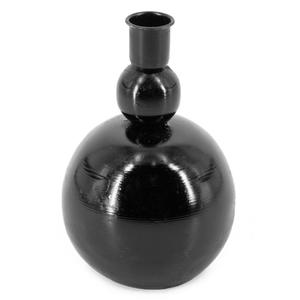 Candelabro Moderno de Cerámica Negra con Diseño de Burbujas, Portavelas Minimalista, Candelabro Geométrico Abstracto para Mesa de Boda - Product Image 1