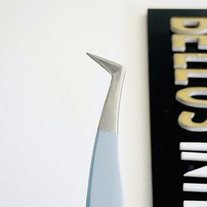 Venta al por mayor pinzas de extensión de pestañas profesionales de alta precisión de acero inoxidable punta puntiaguda con empuñadura de diamante Opción de logotipo personalizado - Product Image 5