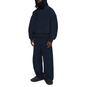 Ensemble survêtement personnalisé en molleton 500 g/m², sweat-shirt surdimensionné et pantalon de jogging, automne, haute qualité, survêtement pour homme, 2 pièces, décontracté, écologique - Product Image 6