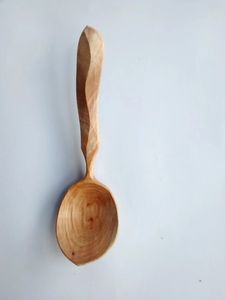 GUIDE CUILLÈRE EN BOIS SCULPTURE Logo personnalisé Ustensile de cuisine en bois naturel Cuillère solide en bois d'acacia pour la cuisine - Product Image 2