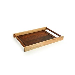 Plateau de service en bois de manguier et de sheesham artisanal pour le petit-déjeuner, le thé et les collations | Fournisseur en vrac en gros de marque privée OEM - Product Image 2