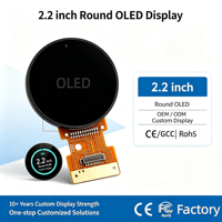 Módulo AMOLED Circular de 2.2 Pulgadas con Pantalla Táctil OLED ONCELL Personalizado para Mayoristas, para Hub de Hogar Inteligente, Vehículos, HMI, Robots, Pantallas Faciales y Oculares
