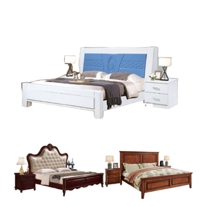 Cama con dosel de plataforma moderna, 100% de exportación, hecha a medida, de madera maciza de caoba, ecológica, de Indonesia - Product Image 4