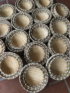 <b>Willow</b> Picnic <b>Basket</b> Round <b>Basket</b> With Handle Flower Bamboo <b>Basket</b> and Tray Export - Product Image 6