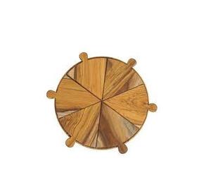 Nouvelle conception forme ronde gâteau en bois support finitions naturelles pour mariage fête d'anniversaire présentoir personnalisé en vrac - Product Image 2