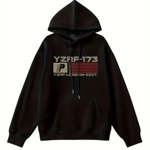 เสื้อมีฮู้ดผ้าฟลีซแบบสวมหัวผ้าธรรมดาเสื้อมีฮู้ดผ้าฟลีซแบบสวมหัวพิมพ์โลโก้แบบกำหนดเองน้ำหนักเบาผ้าคอตตอนผสม - Product Image 1