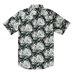 เสื้อฮาวายชาย พิมพ์ลายสกรีน สีสันสดใส ลายทรอปิคอลทันสมัย แขนสั้น คอปกติดกระดุม ผ้าฝ้ายลินิน 100% - Product Image 2