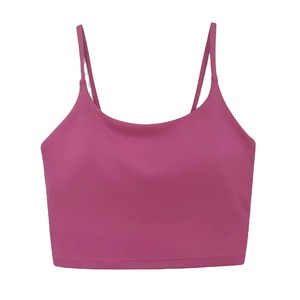 Soutien-gorge de sport de gymnastique léger sans couture à soutien élevé pour femmes respirant grande taille Logo personnalisé impression Logo avant réversible - Product Image 2