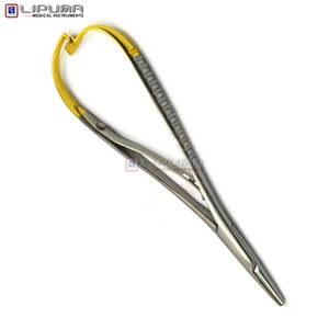 Mathieu Porte-aiguille chirurgical en acier inoxydable de 14cm à dégagement rapide pour instruments médicaux manuels à l'arrière Pointes dentelées MOL Safety - Product Image 5