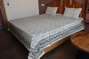 Hand Block Print Bedsheet Set Cotton Sheeting <b>Bedding</b> Indian Handmade Bedspread with Pillow Covers <b>Queen</b> King <b>Size</b> - Product Image 4