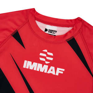 Camiseta de Compresión Deportiva Green Hill, Aprobada por la IMMAF, Color Rojo, Protección UV, para Artes Marciales Mixtas - Product Image 4