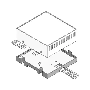 Ventas calientes carcasas compactas ABS cerradas con ventilación, para electrónica/eléctrica de proveedor de confianza