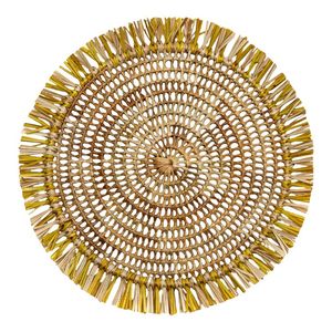 Sets de table en rotin tissé à la main de style moderne, personnalisables, décoration de cuisine naturelle, tapis de service rustique, décoration créative en paille - Product Image 2