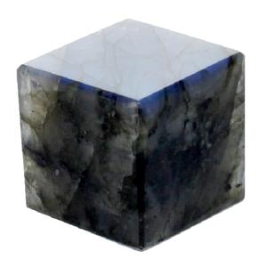 Cube de Labradorite, Cube de pierres précieuses, géométrie sacrée, pierre de cristal Reiki guérison, propriétés géométriques métassiques, vente en gros - Product Image 1