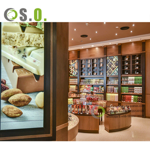 Diseño de Tienda de Moda Dulce y Urbana, Muebles de Madera Personalizados, Mostrador para Tienda de <span class=keywords><strong>Chocolate</strong></span>, Diseño Interior para Heladería - Product Image 5