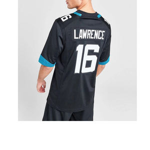 Camiseta de fútbol americano personalizada auténtica, malla transpirable con características de talla grande, longitud de manga corta - Product Image 3