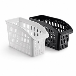 Ventilated Eco-Friendly Stackable PP Rectangle <b>Plastic</b> Refrigerator Organizer <b>Basket</b> with Handle for Fridge Pantry Food Storage - Product Image 1