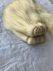 Templo indio virgen en bruto, producto más vendido, cutícula de visón brasileño Premium, extensión ondulada rubia alineada, paquete de cabello humano de un solo donador - Product Image 3