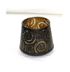 Porte-bougie de Noël en métal moderne, décoration élégante pour la maison, porte-bougie pilier - Product Image 6