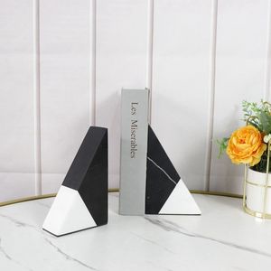 Porte-livres en marbre écologiques et fonctionnels, adaptés pour soutenir les livres et améliorer les environnements intérieurs sophistiqués - Product Image 5