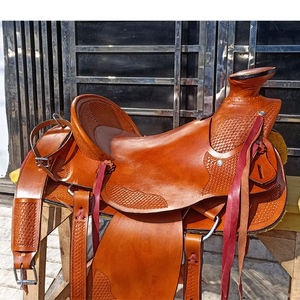 หนังขี่ม้าหนังสไตล์ตะวันตกสำหรับกีฬาขี่ม้าหนังแบบลุยออกแบบได้ตามต้องการทำด้วยมือ - Product Image 2