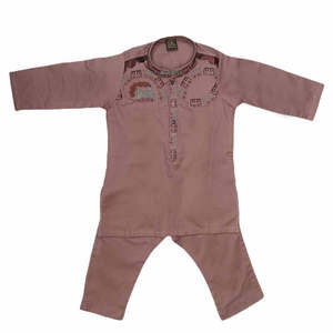 Tenues Kurta Shalwar pour nouveau-nés garçons - Bordeaux - Product Image 1